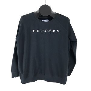 Torrid Friends Black Sweatshirt Women's Plus 1/1X Crew Neck Cotton Blend TV Show